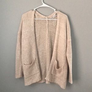 Pink Rose Cream Cardigan